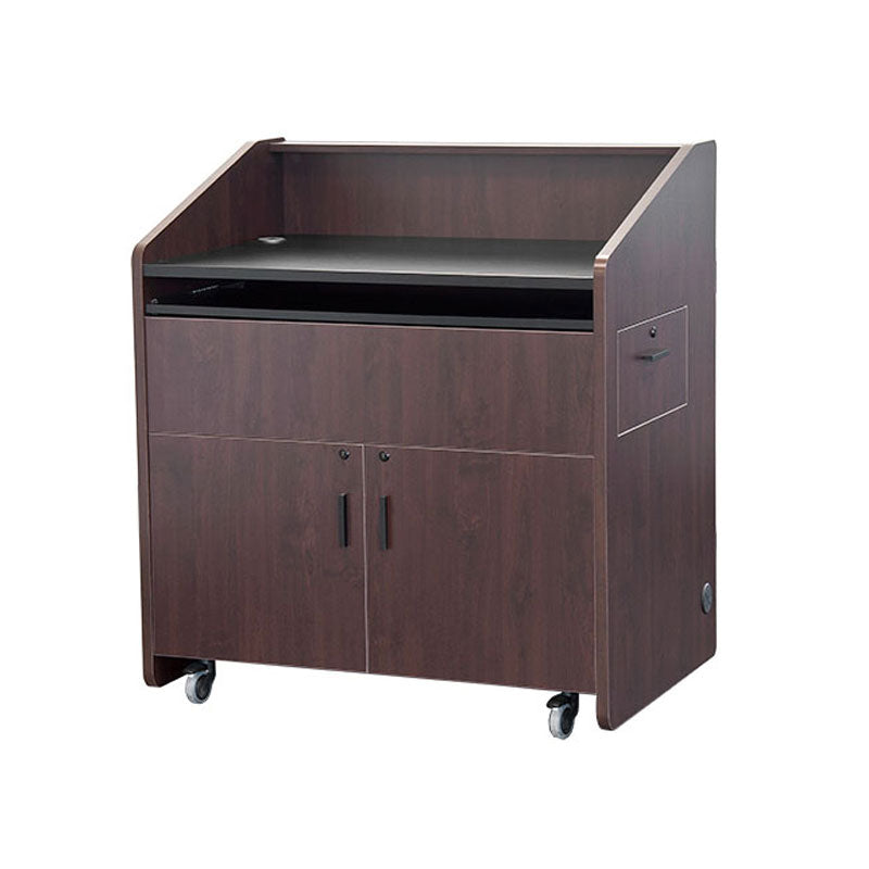 Audio Visual Furniture Dual Rack Multimedia Podium (20RU, Various) PD3007