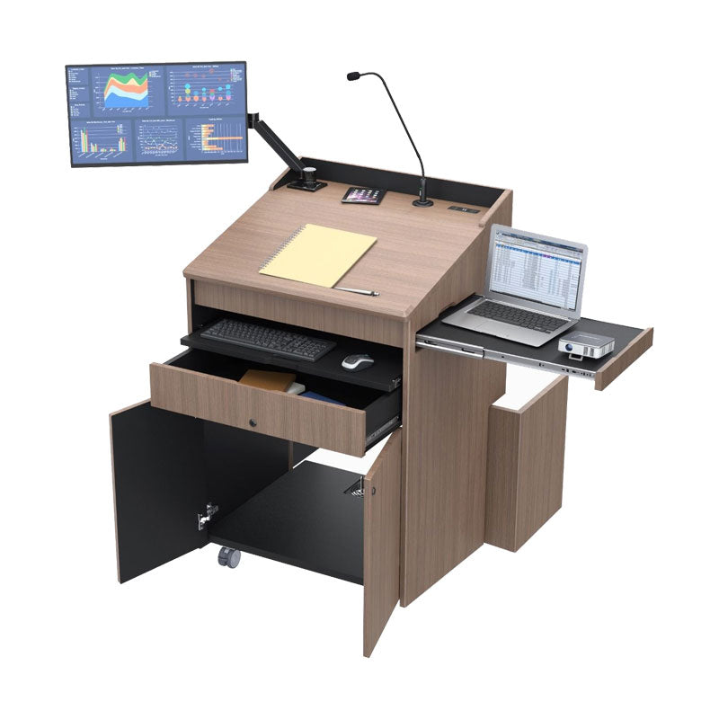 Audio Visual Furniture Educational Multimedia Lectern, LEX230