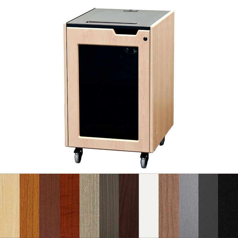 Audio Visual Furniture Executive Mobile Rack (16RU, Various) REX-16