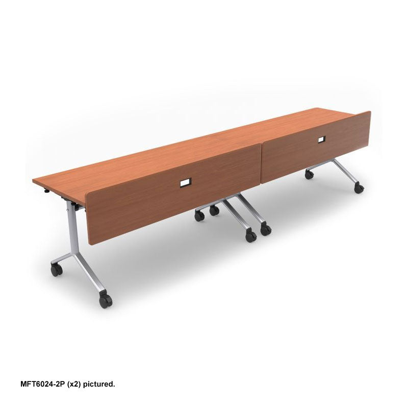 Audio Visual Furniture Modular Folding Table (2 Person, End Right) MFT6024-2PER