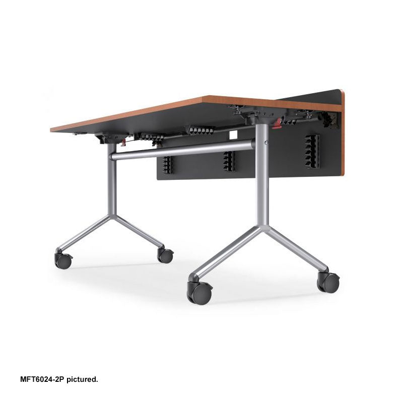 Audio Visual Furniture Modular Folding Table (2 Person, Round) MFT6024-2PWRD