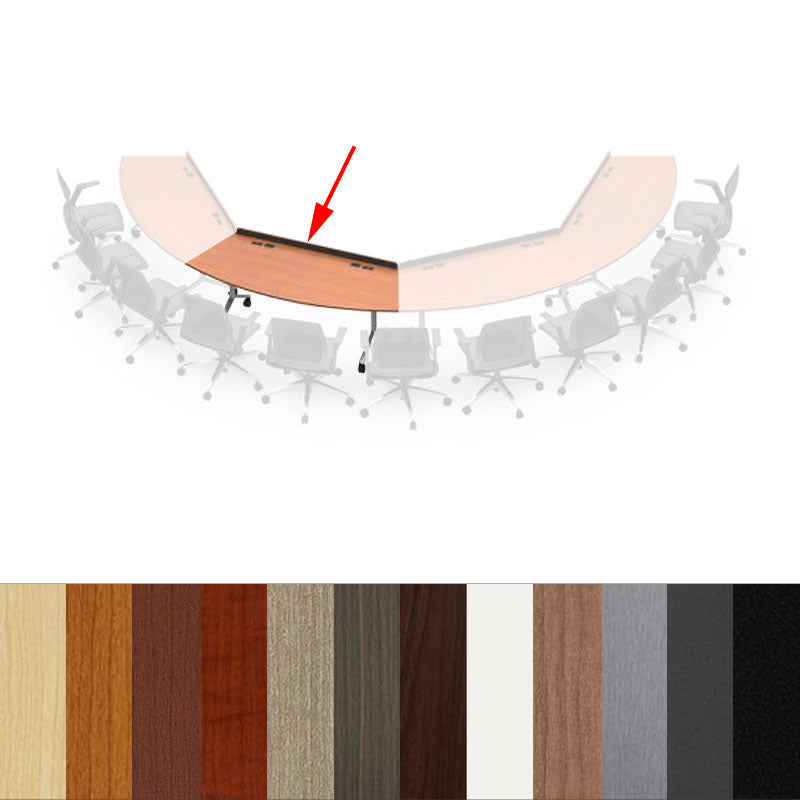 Audio Visual Furniture Modular Folding Table (2 Person, Round) MFT6024-2PWRD