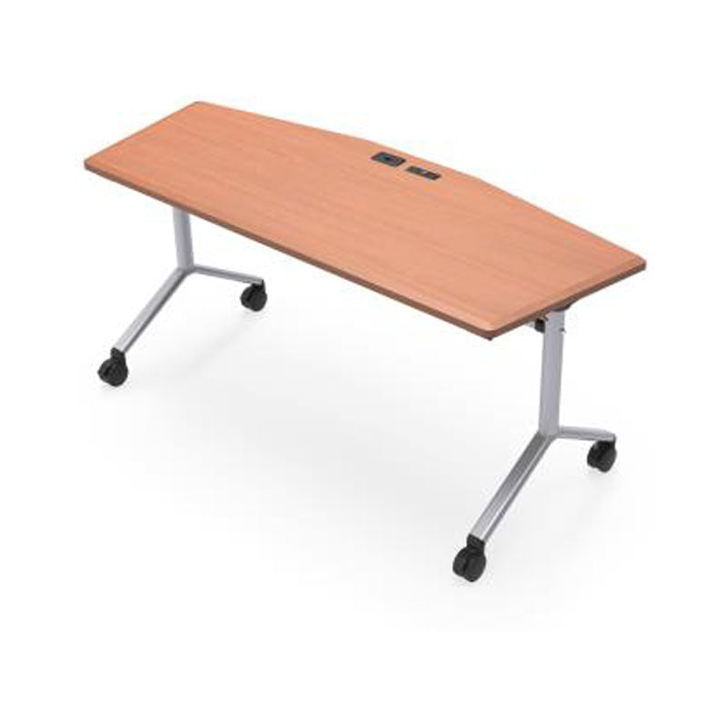 Audio Visual Furniture Modular Folding Table (2 Person, Wedge) MFT6024-2PW20
