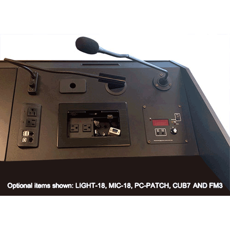 Audio Visual Furniture Multimedia Lectern (14RU) LEX31