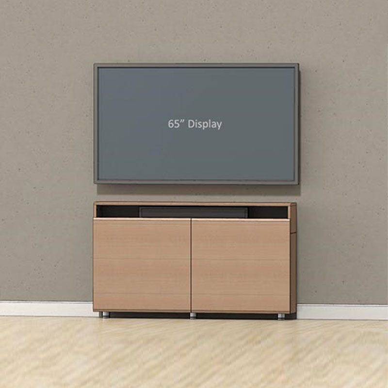 Audio Visual Furniture Wall Mount Credenza (2 Bay, 2x 3RU) CR2-WM