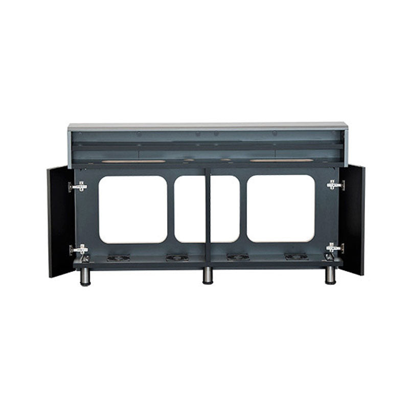 Audio Visual Furniture Wall Mount Credenza (2 Bay, Cable Mgmt) CR2-WM-CM