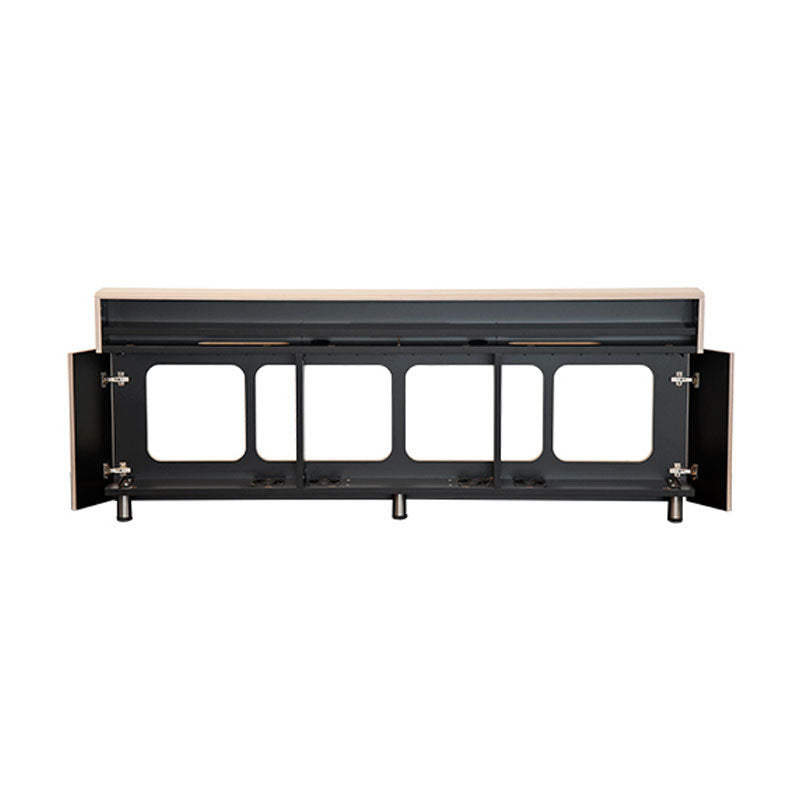 Audio Visual Furniture Wall Mount Credenza (3 Bay, Cable Mgmt) CR3-WM-CM