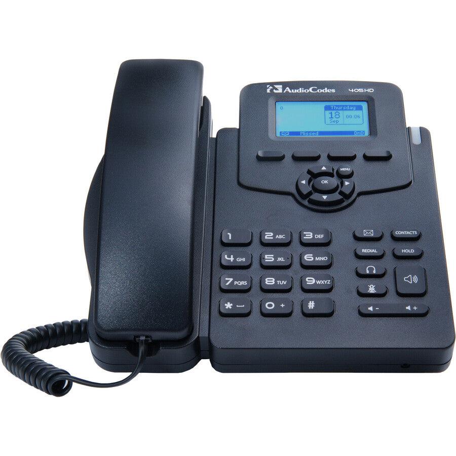 AudioCodes 405HD IP Phone - Corded - Corded - Black UC405HDEG