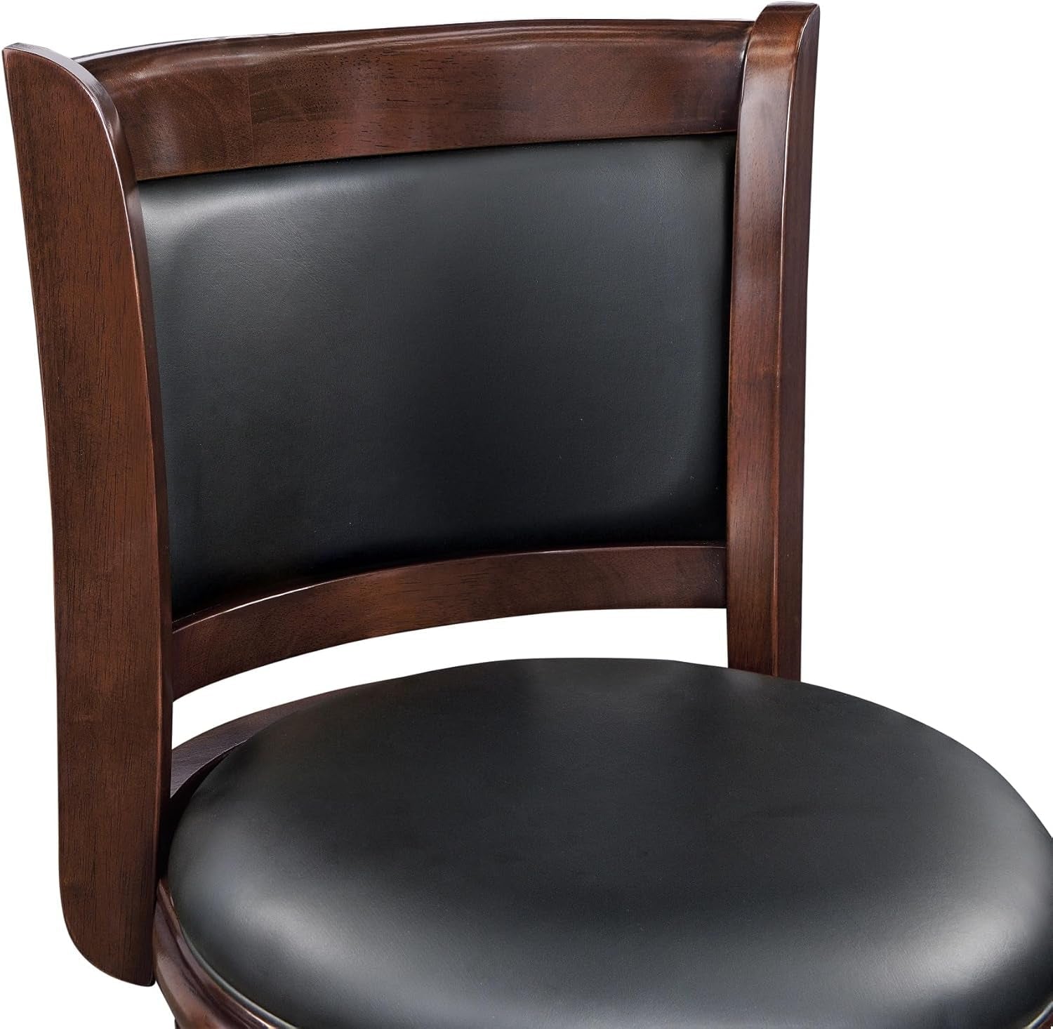 Augusta Swivel Extra Tall Bar Stool Faux Leather Cappuccino