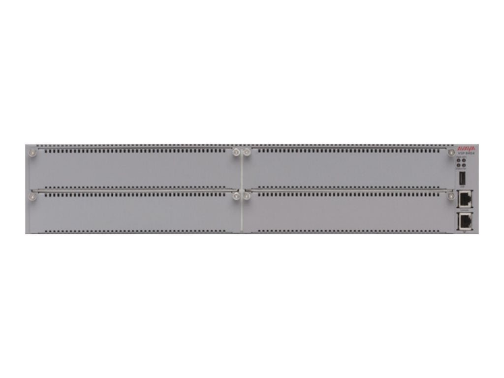 Avaya Virtual Services Platform 8404C-AC - Switch - L3 - rack-mountable - government GSA - TAA Compliant EC8400A02-E6GS