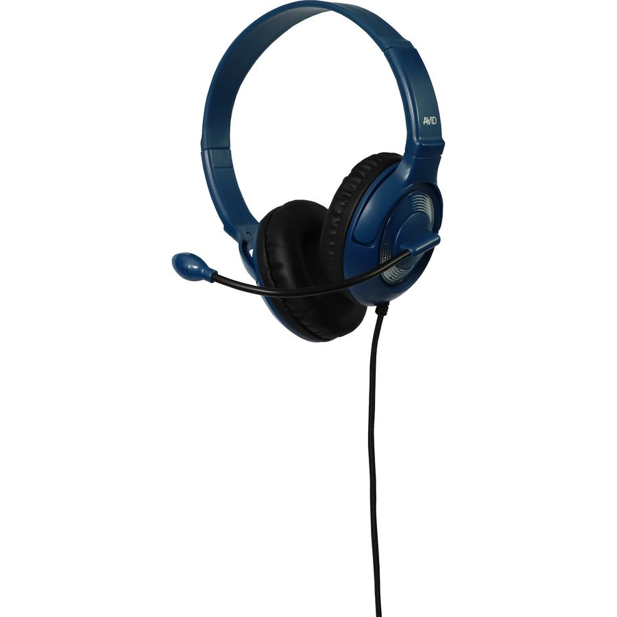 Avid 2AE-55 Wired Headset with Mic Blue 2AE55BL