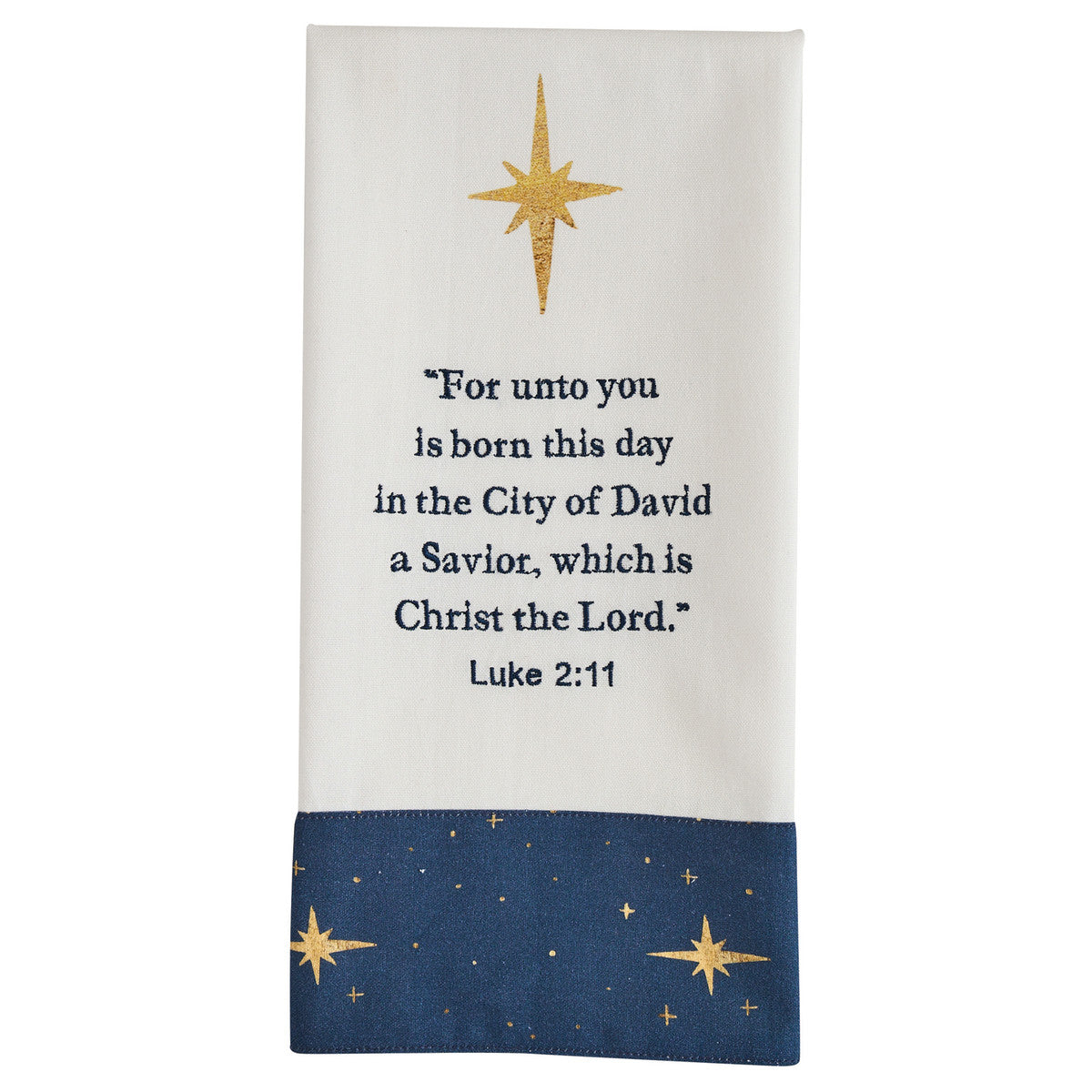 Away In The Manger Decorative Dishtowel
