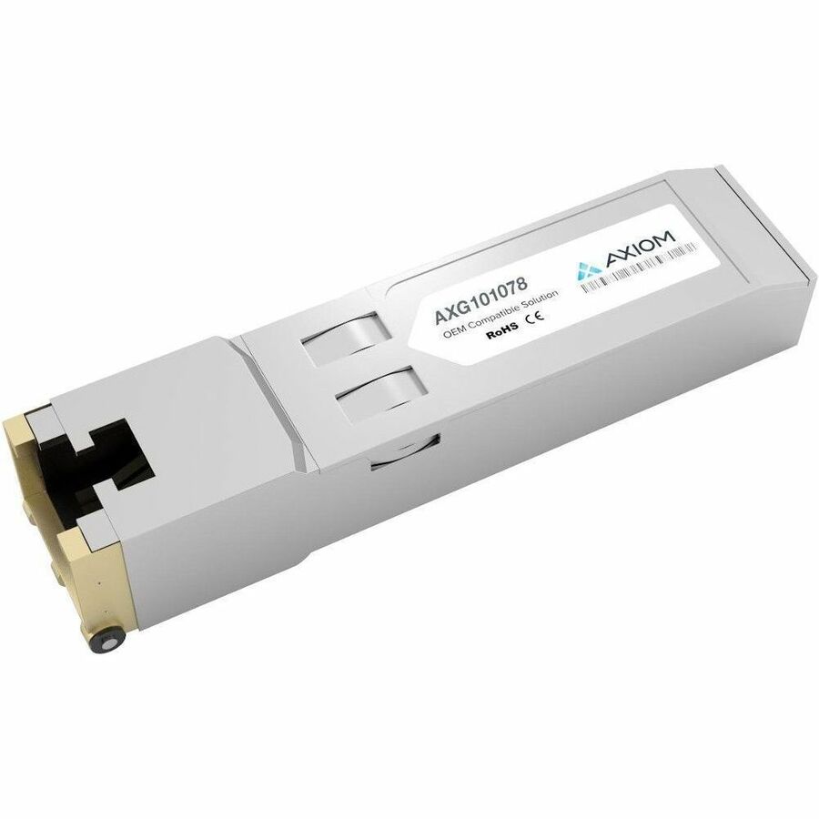 Axiom 1000BASE-T SFP Transceiver - TAA compliant - For Data Networking - 1 x RJ-45
