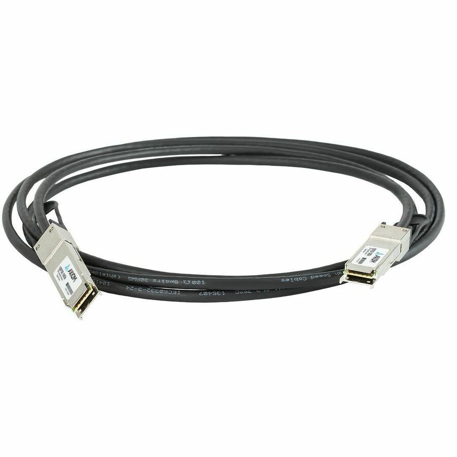 Axiom 100GBASE-CR4 QSFP28 Passive DAC Cable Amphenol Compatible 0.5m SF-NDAAFF100G-000.5M-AX