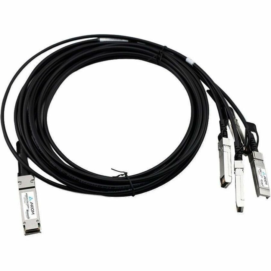 Axiom 100GBASE-CR4 QSFP28 to 4 SFP28 Passive DAC Intel Compatible 2m - 6.56 ft Twinaxial
