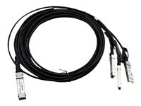 Axiom 100GBASE-CR4 QSFP28 to 4 SFP28 Passive DAC Intel Compatible 3m - 9.84 ft Twinaxial