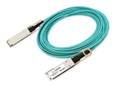 Axiom - 100GBase-AOC direct attach cable - QSFP28 to QSFP28 - 100 m - fiber optic - Active Optical Cable (AOC) MFA1A00-C100-AX