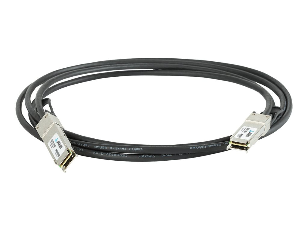 Axiom - 100GBase-CR4 direct attach cable - QSFP28 (M) to QSFP28 (M) - 6.6 ft - twinaxial - passive 100G-DACP-QSFP2M-AX