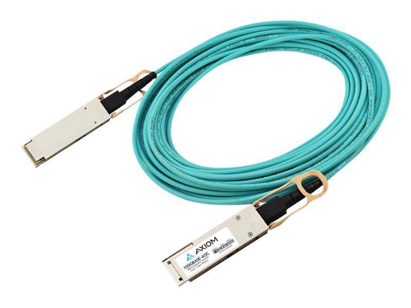 Axiom - 100GBase direct attach cable - QSFP28 to QSFP28 - 2 m - fiber optic - Active Optical Cable (AOC) JL856A-AX
