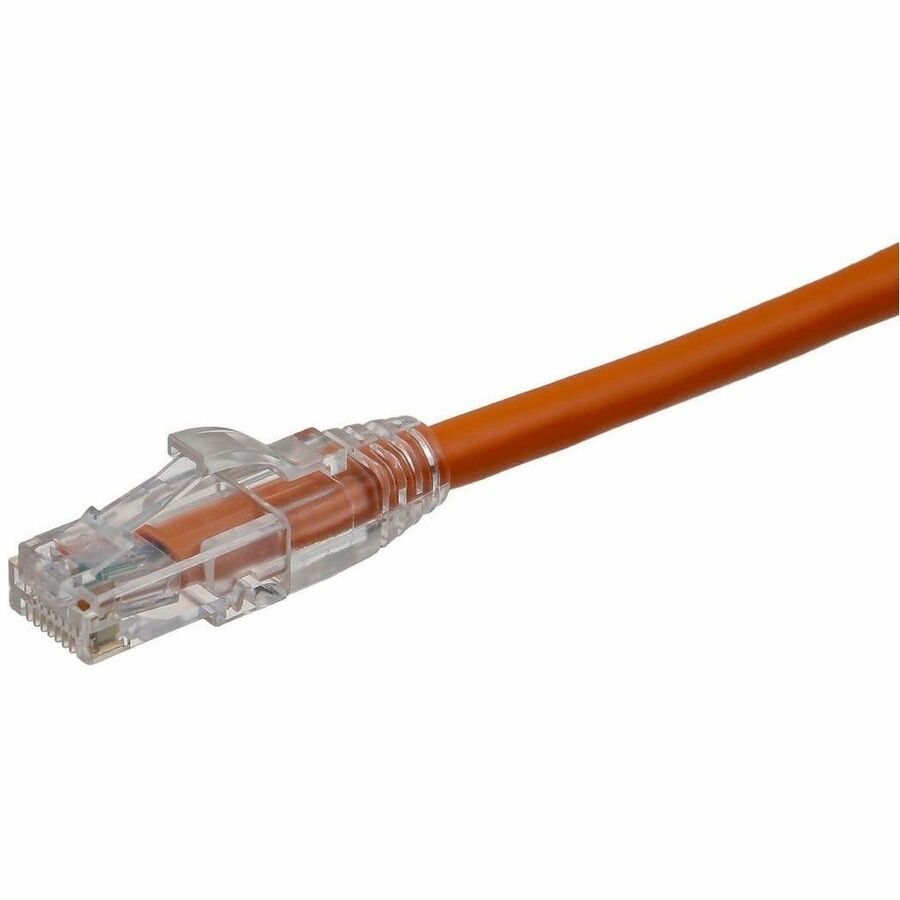 Axiom 1FT CAT6 Snagless Shielded (STP) Patch Cable - Orange - TAA Compliant - 1 ft