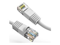 Axiom 8FT CAT5E 350mhz Patch Cable Molded Boot (White) - TAA Compliant - 8 ft Category 5e