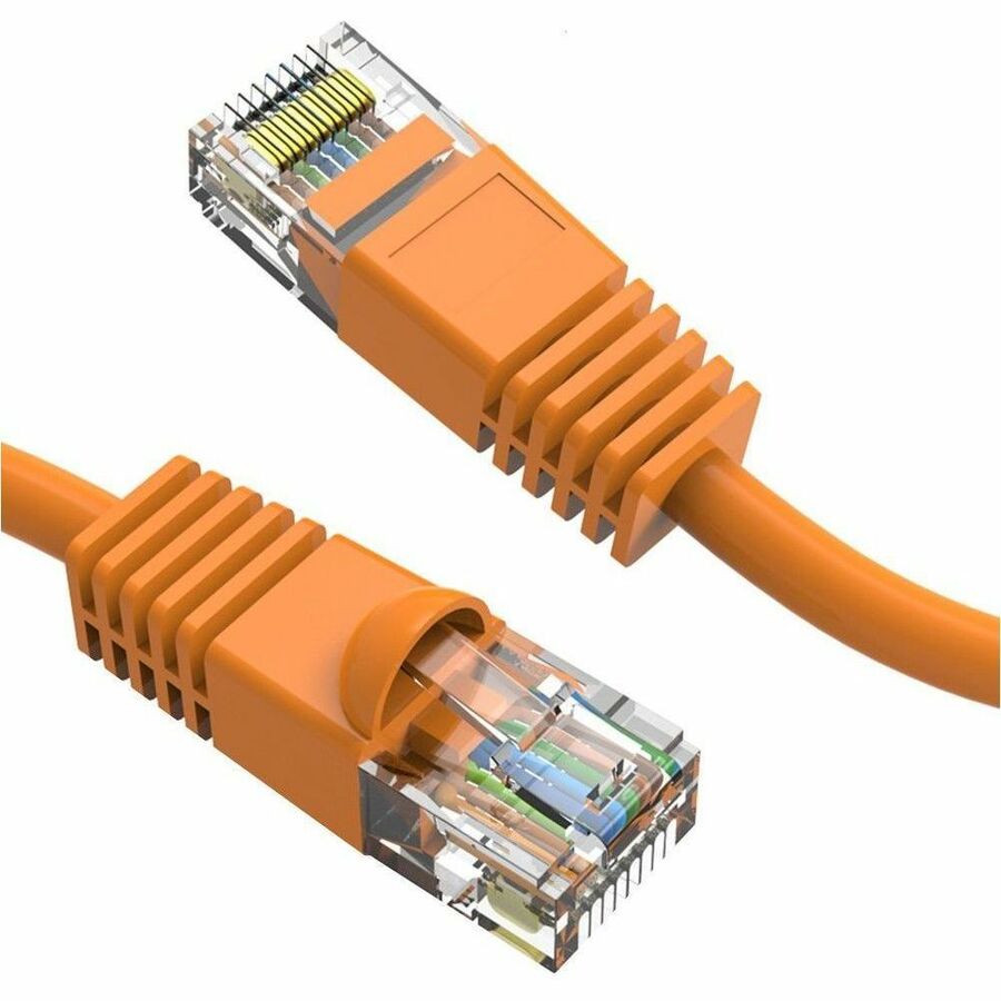 Axiom 9FT CAT5E 350mhz Patch Cable Molded Boot (Orange) - TAA Compliant - 9 ft Category