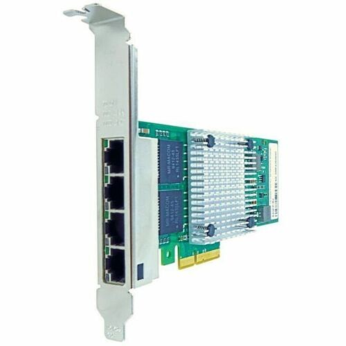 Axiom AXG95718 Quad Port 10/100/1000Mbs PCIe x4 NIC Card for Enterprise
