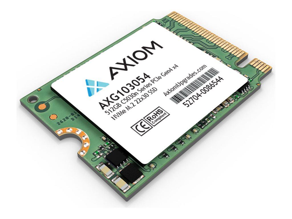 Axiom C530N Series - SSD - 512 GB - internal - M.2 2230 - PCIe 4.0 x4 (NVMe) - TAA Compliant AXG103054