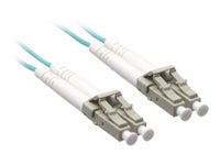 Axiom LC/LC 10G Multimode Duplex OM3 50/125 Fiber Optic Cable 0.5m - TAA Compliant - 1.64