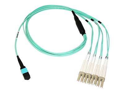 Axiom - Network cable - TAA Compliant - MTP/MPO multi-mode (F) to LC multi-mode (M) - 2 m - fiber optic - 50 / 125 micron - OM3 AXG96612