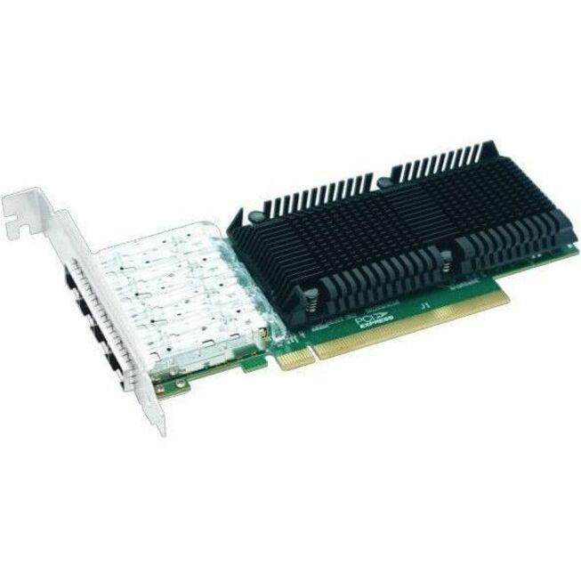 Axiom PCIe 4.0 x16 25Gbs Fiber Network Adapter - PCI Express 4.0 x16 - Intel - 4 Port(s)