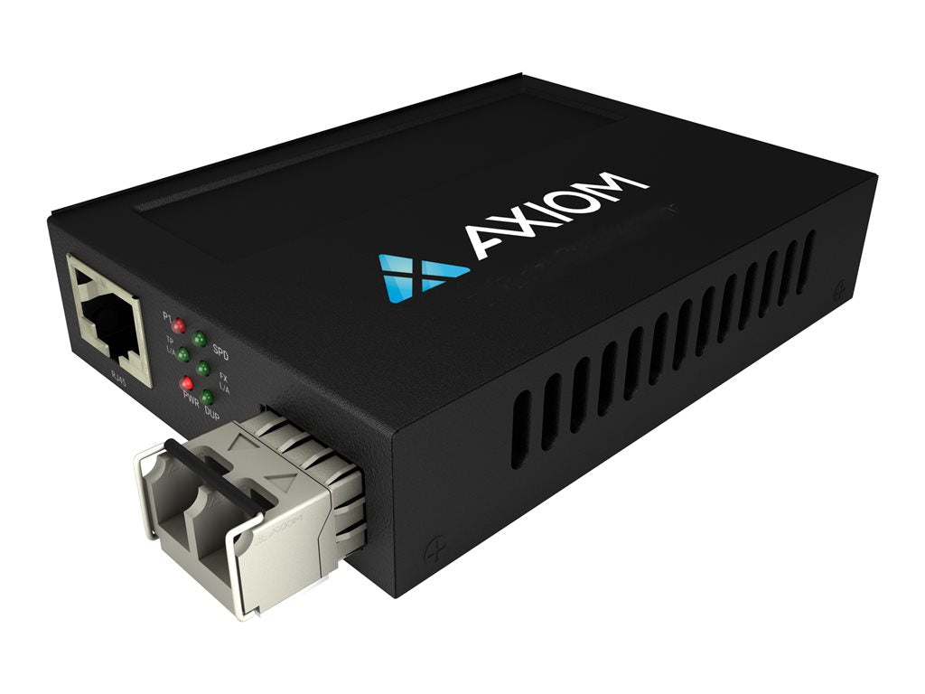 Axiom POE (PSE) Series - Fiber media converter - 100Mb LAN - over CAT 5e/6 - 10Base-T, 100Base-TX, 100Base-FX - RJ-45 /