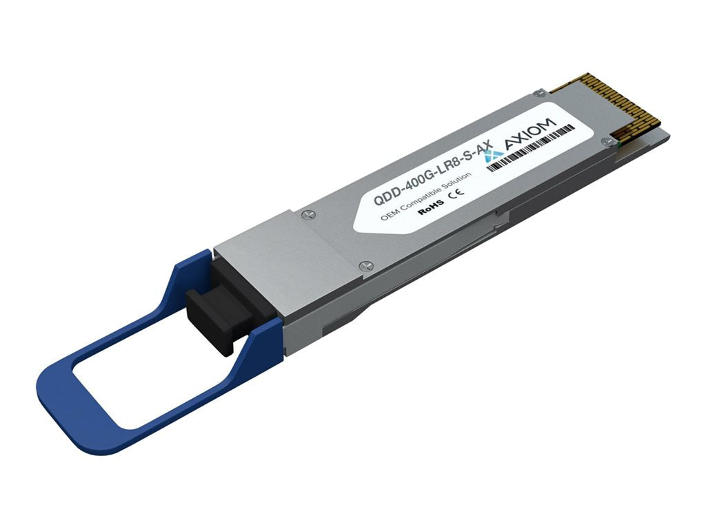 Axiom - QSFP-DD transceiver module (equivalent to: Cisco QDD-400G-LR8-S) - 400GbE - 400GBase-LR8 - LC single-mode - up to 6.2 QDD-400G-LR8-S-AX
