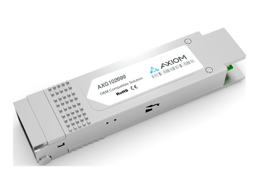 Axiom - QSFP+ transceiver module - 40GbE - 40GBase-SR-BiDi - LC multi-mode - up to 492 ft - 832-918 nm - TAA Compliant AXG102699