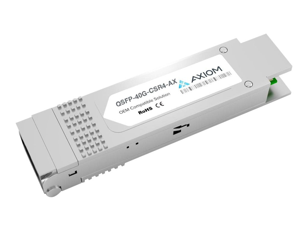 Axiom - QSFP+ transceiver module (equivalent to: Cisco QSFP-40G-CSR-S) - 40GbE - 40GBASE-CSR - LC multi-mode - up to