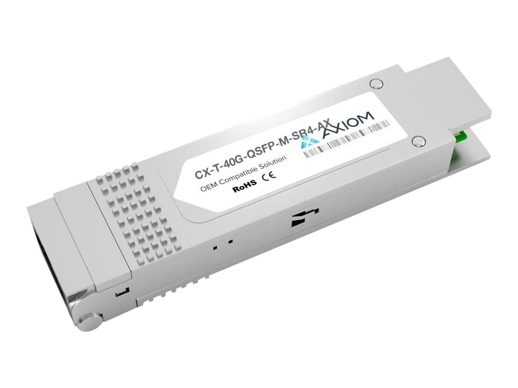 Axiom - QSFP+ transceiver module (equivalent to: Cumulus CX-T-40G-QSFP-M-SR4) - 40GbE - 40GBASE-SR4 - MPO multi-mode -