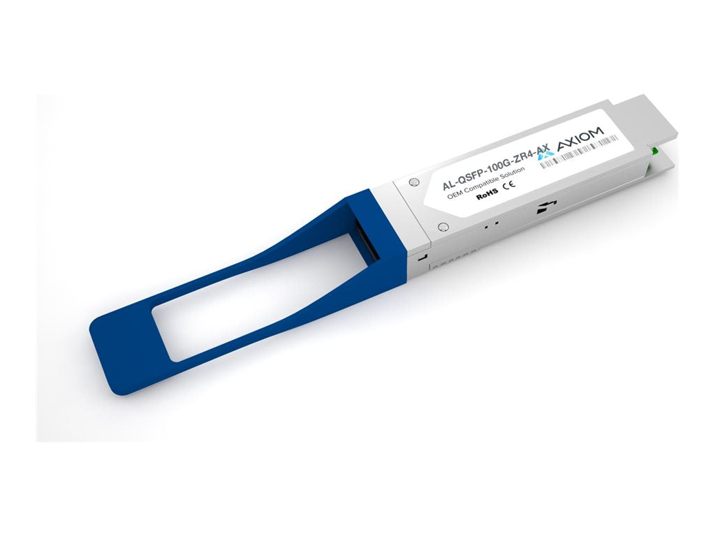 Axiom - QSFP28 transceiver module (equivalent to: Alcatel AL-QSFP-100G-ZR4) - 100GbE - 100GBase-ZR4 - LC single-mode -