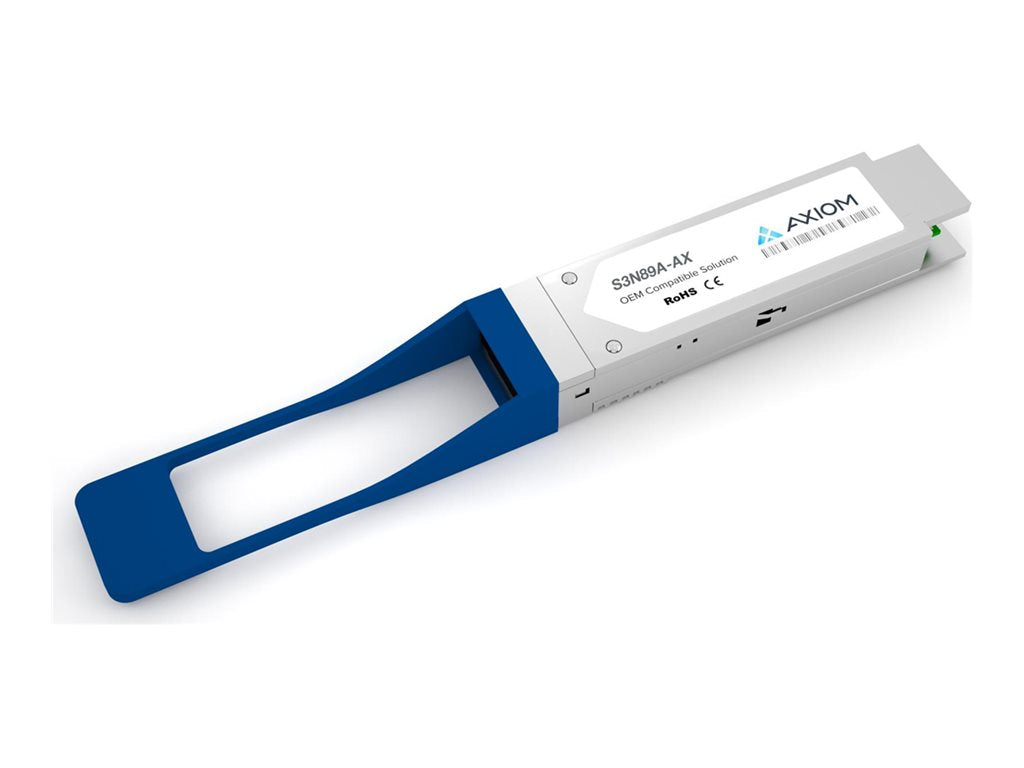 Axiom - QSFP28 transceiver module (equivalent to: Aruba S3N89A) - 100GbE - 100GBase-LR - LC single-mode - up to 6.2 miles - 1295 S3N89A-AX