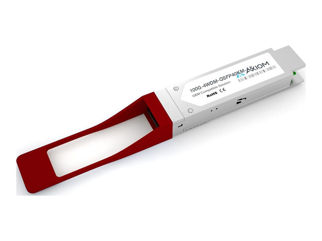 Axiom - QSFP28 transceiver module (equivalent to: Extreme 100G-4WDM-QSFP40KM) - 100 GigE optical - 100GBase-ER4 - LC
