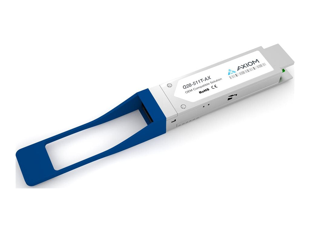 Axiom - QSFP28 transceiver module (equivalent to: Gigamon Q28-511T) - 100GbE - 100GBase-DR - LC single-mode - up to 1640 ft - Q28-511T-AX