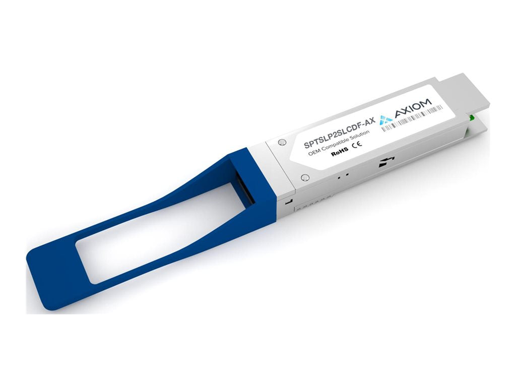Axiom - QSFP28 transceiver module (equivalent to: Intel SPTSLP2SLCDF) - 100GbE - 100GBase-DR - LC single-mode - up to 1640 ft SPTSLP2SLCDF-AX