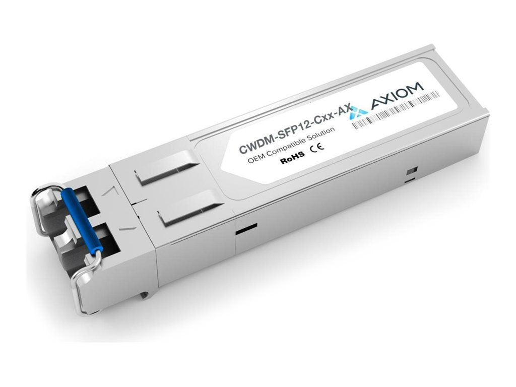 Axiom - SFP (mini-GBIC) transceiver module (equivalent to: Axiom SFPC12-MR43-AX) - 2.7GbE - 2.7GBase-LR2 (CWDM) - LC single-mode
