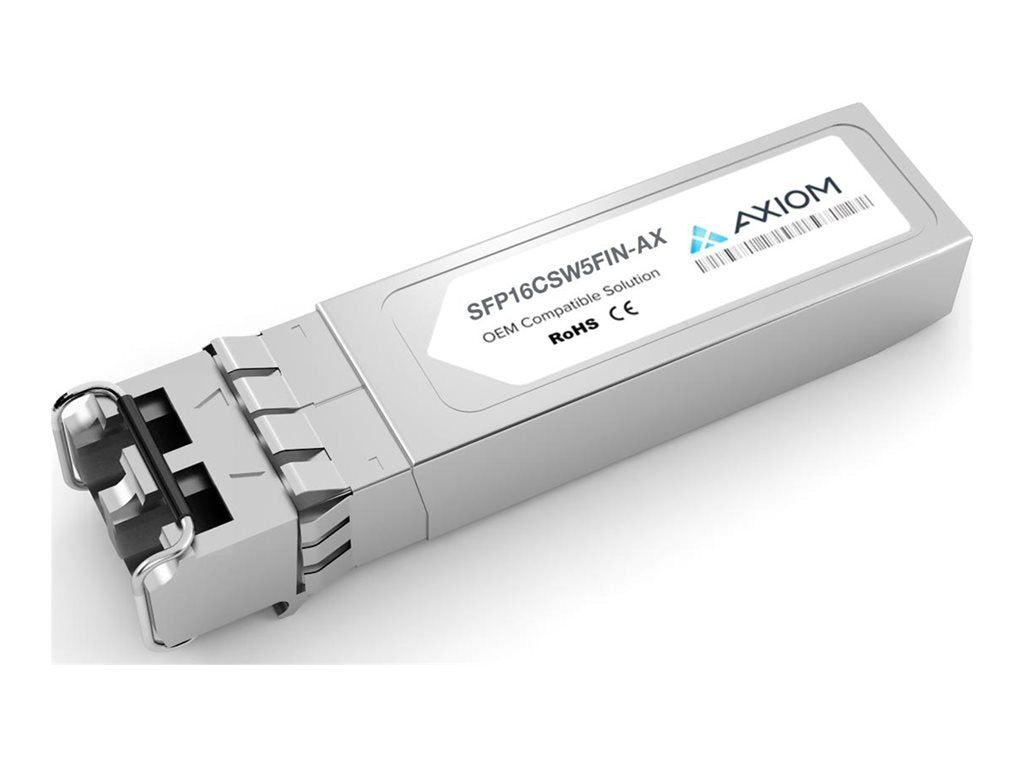 Axiom - SFP+ transceiver module - 16Gb Fibre Channel - 16GBase-SW - LC multi-mode - up to 328 ft - 850 nm SFP16CSW5FIN-AX