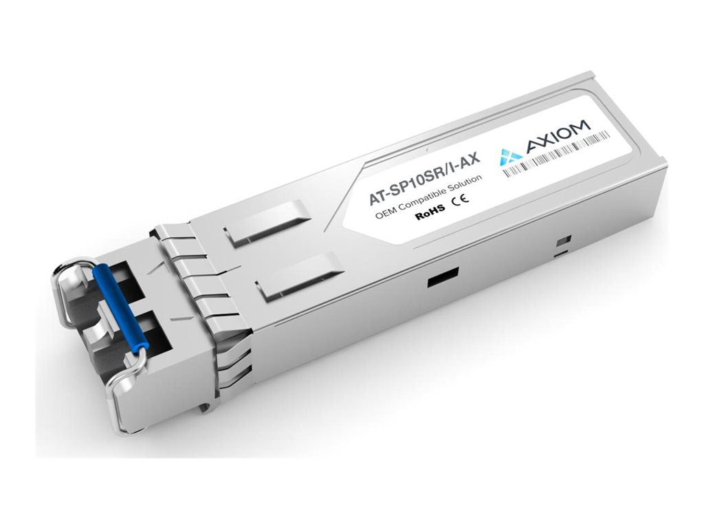 Axiom - SFP+ transceiver module (equivalent to: Allied Telesis AT-SP10SR/I) - 10GbE - 10GBase-SR - LC multi-mode - up to 1310 AT-SP10SR/I-AX