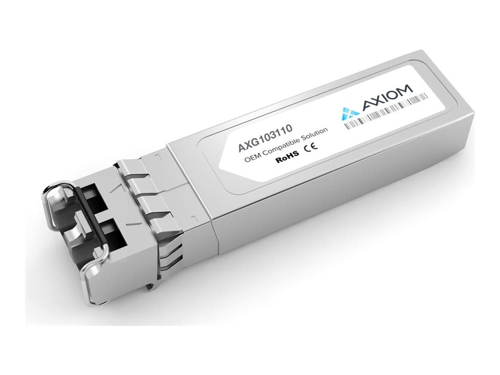 Axiom - SFP+ transceiver module (equivalent to: Aruba - S0G21A) - 10GbE - 10GBase-LR - LC single-mode - up to 6.2 miles - 1310 AXG103110