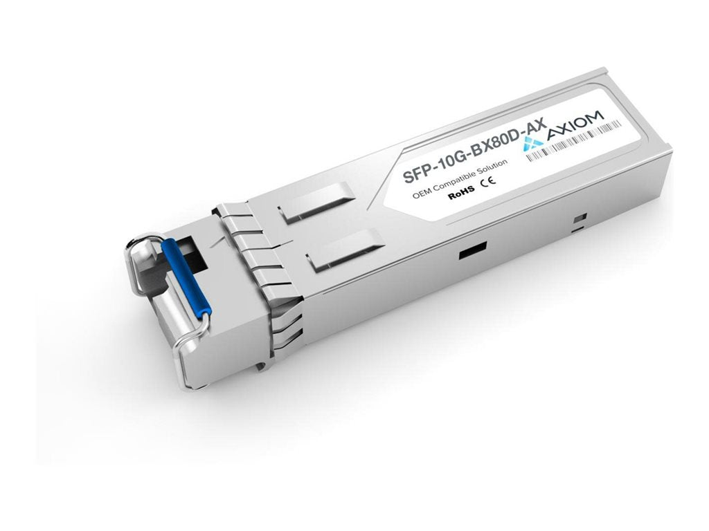 Axiom - SFP+ transceiver module (equivalent to: Cisco SFP-10G-BX80D=) - 10GbE - 10GBase-BX80-D - LC single-mode - up to