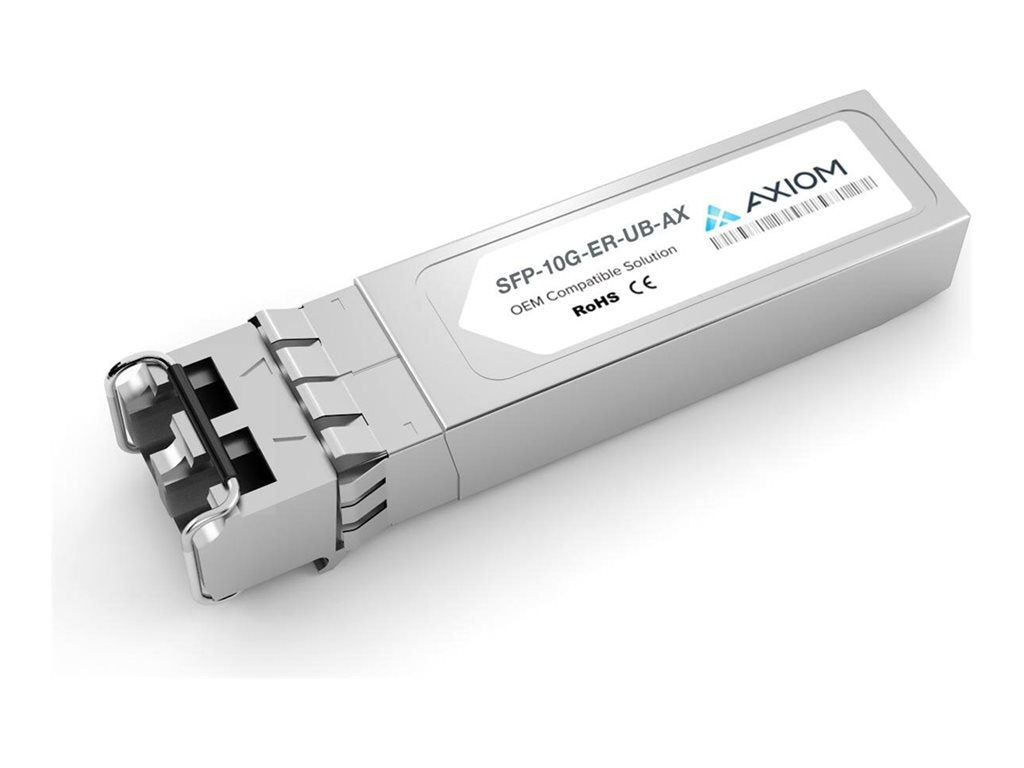 Axiom - SFP+ transceiver module (equivalent to: Ubiquiti SFP-10G-ER-UB) - 10GbE - 10GBase-ER - LC single-mode - up to