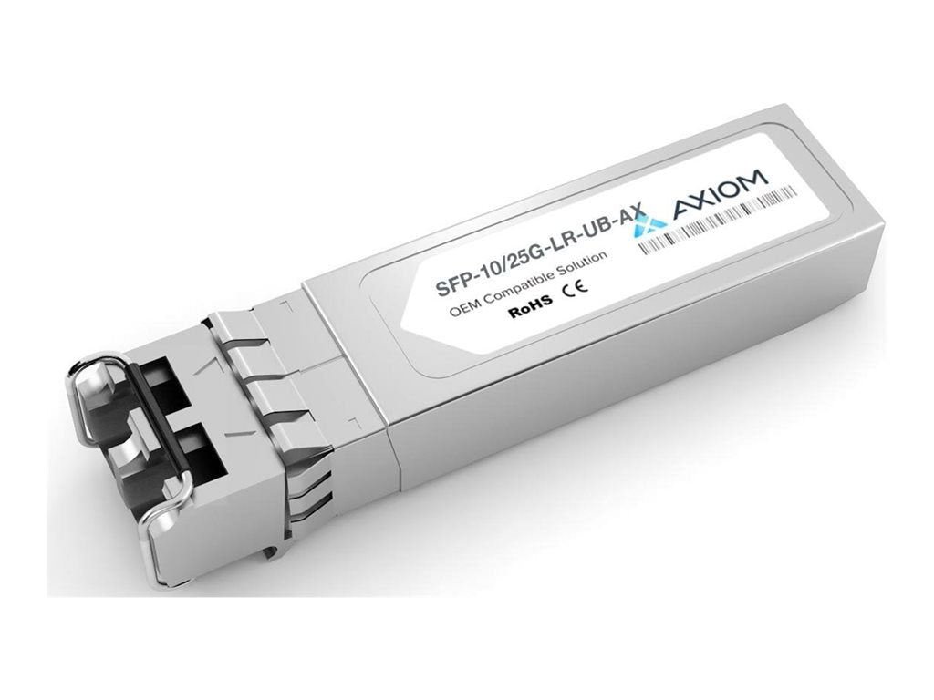 Axiom - SFP28 transceiver module - 25GbE - 25GBase-LR - LC single-mode - up to 6.2 miles - 1310 nm SFP-10/25G-LR-UB-AX