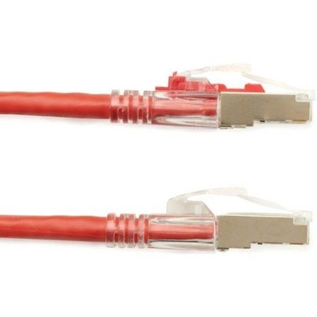 BLACK BOX CAT5e 100-MHz Locking Snagless Ethernet Patch Cable - 2ft Red