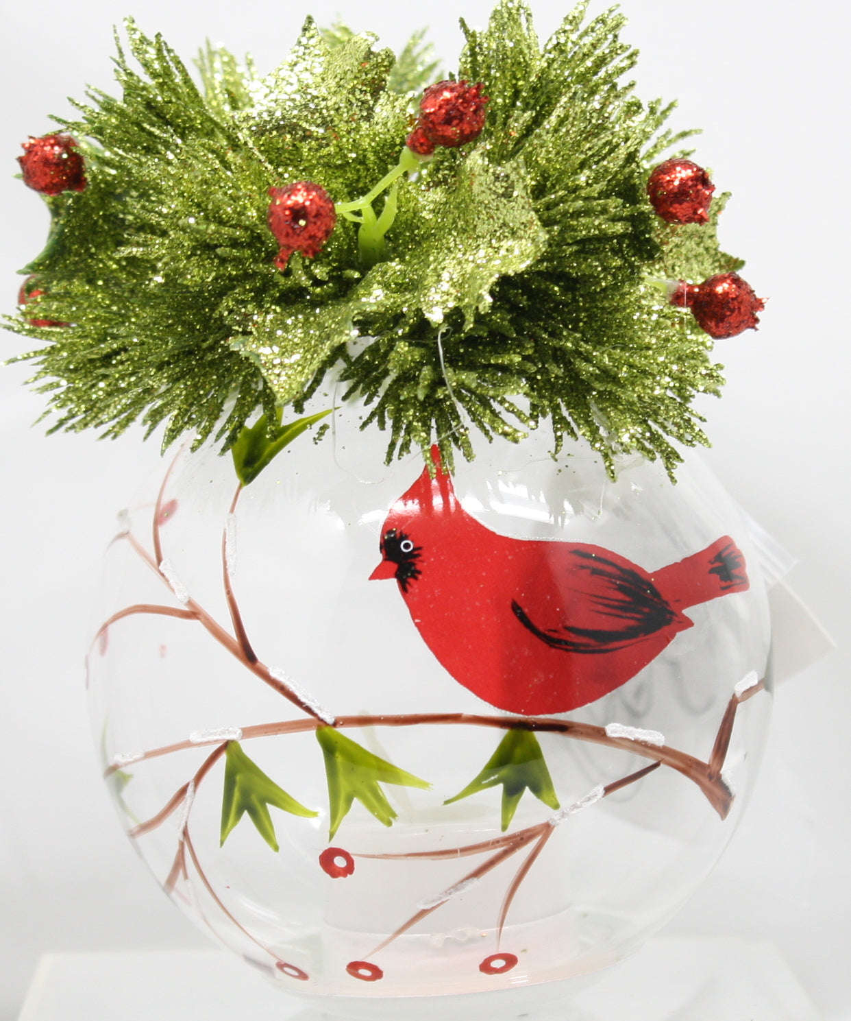 B/O Lighted Hand Blown Ornament -
